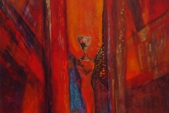 Lady in red